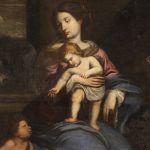 Scuola italiana del XVII secolo, Madonna con bambino e San Giovannino 